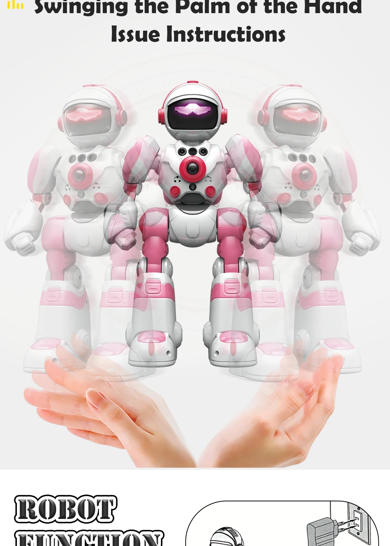 Choice Gesture Sensing Robot 2 4G Remote Dancing Singing Puzzle Toy Ages 6 To 12