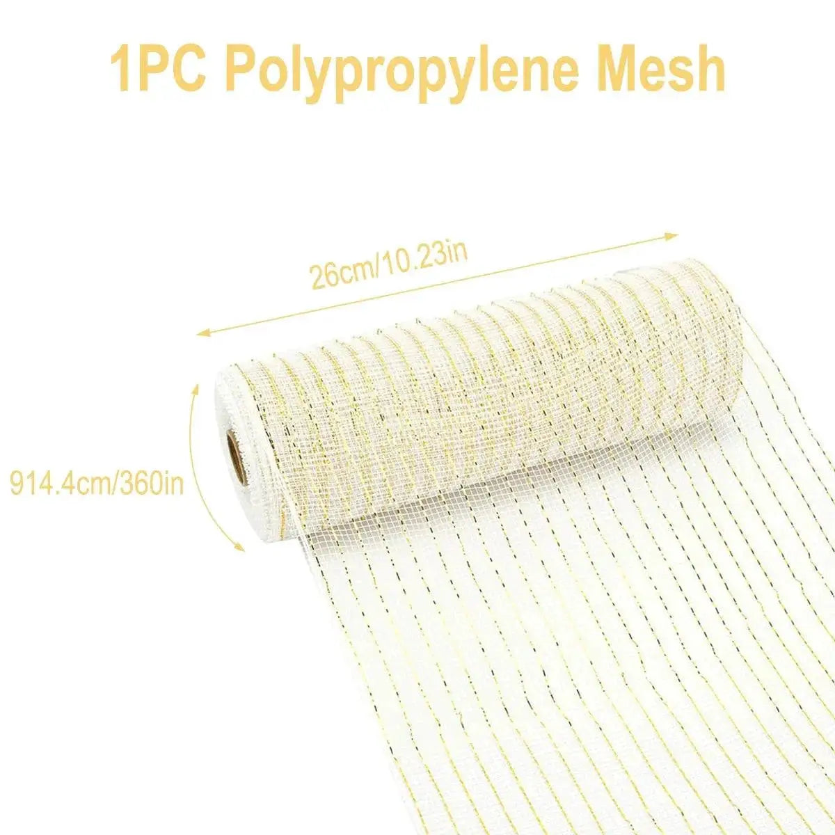 Christmas Mesh Tulle Roll For DIY Holiday Decor Crafts
