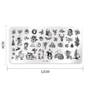 Christmas Snowflake Nail Art Stamping Plates Unique Designs