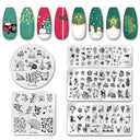 Christmas Snowflake Nail Art Stamping Plates Unique Designs
