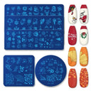 Christmas Snowflake Nail Art Stamping Plates Unique Designs