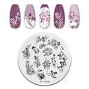Christmas Snowflake Nail Art Stamping Plates Unique Designs