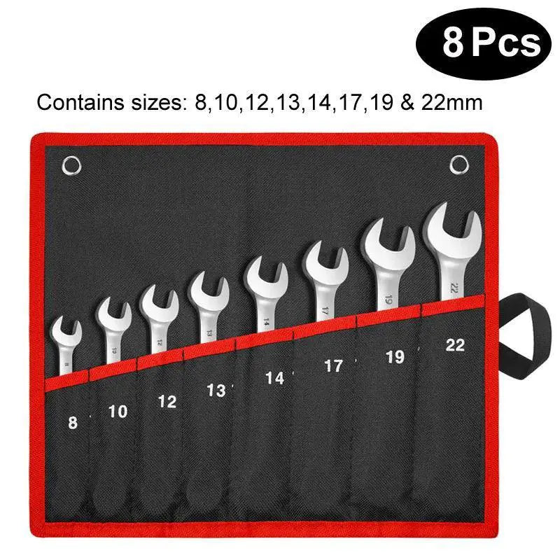 Chrome Vanadium Flex Head Ratchet Wrench Set Durable -  product image