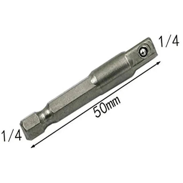Chrome Vanadium Socket Adapter Set With Hex Shank Drill Bits