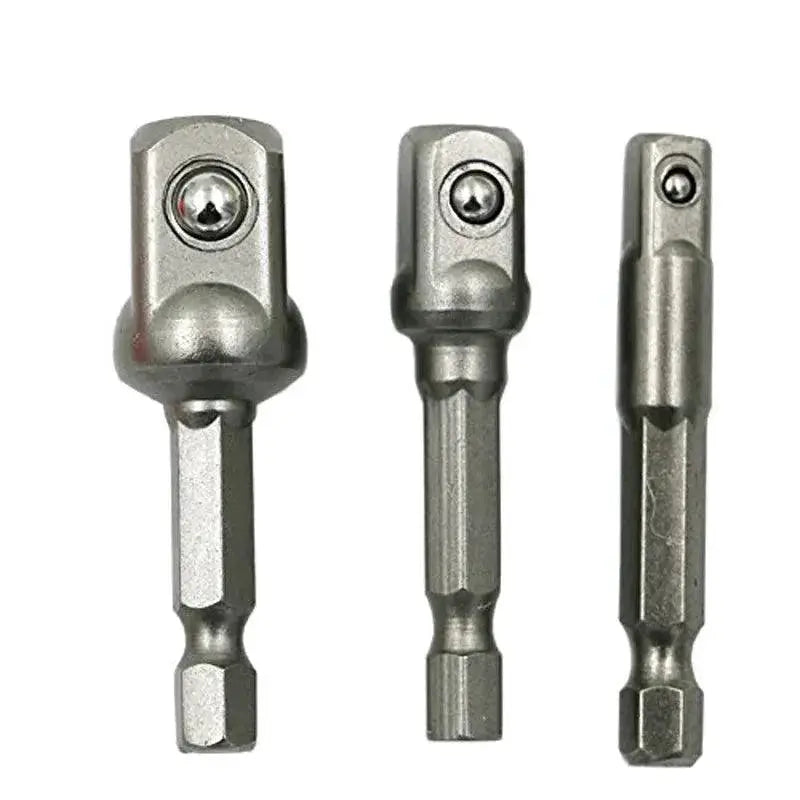 Chrome Vanadium Socket Adapter Set With Hex Shank Drill Bits