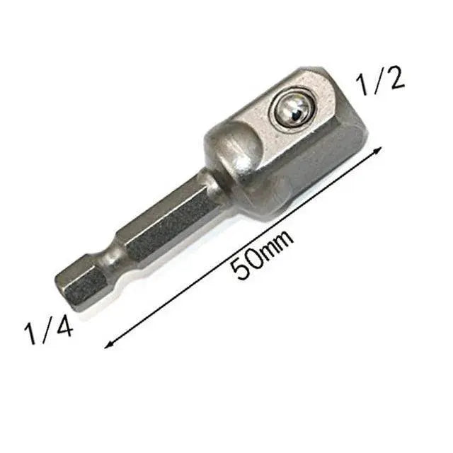 Chrome Vanadium Socket Adapter Set With Hex Shank Drill Bits