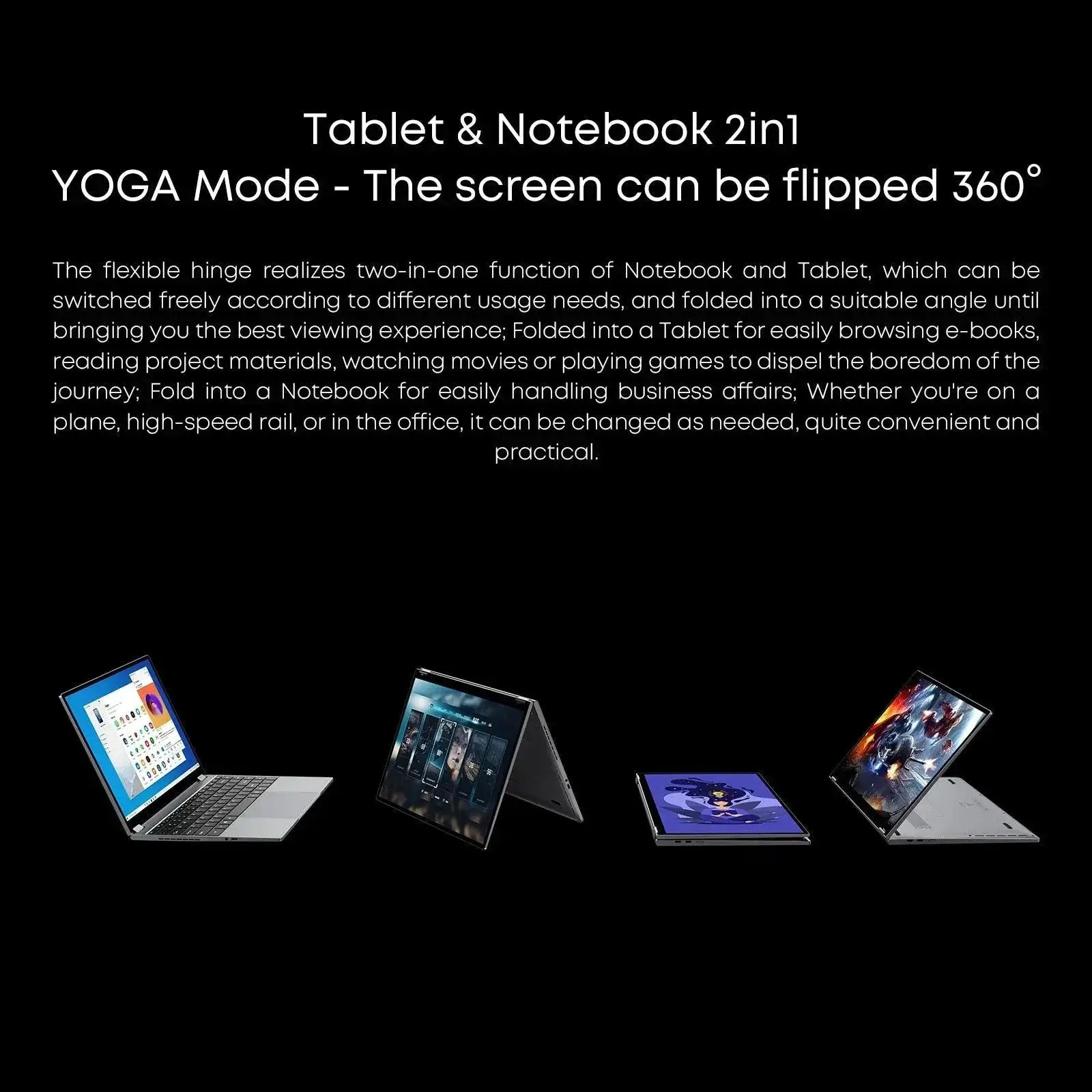 CHUWI FreeBook Two In One Laptop Tablet 13 5 Touch Screen