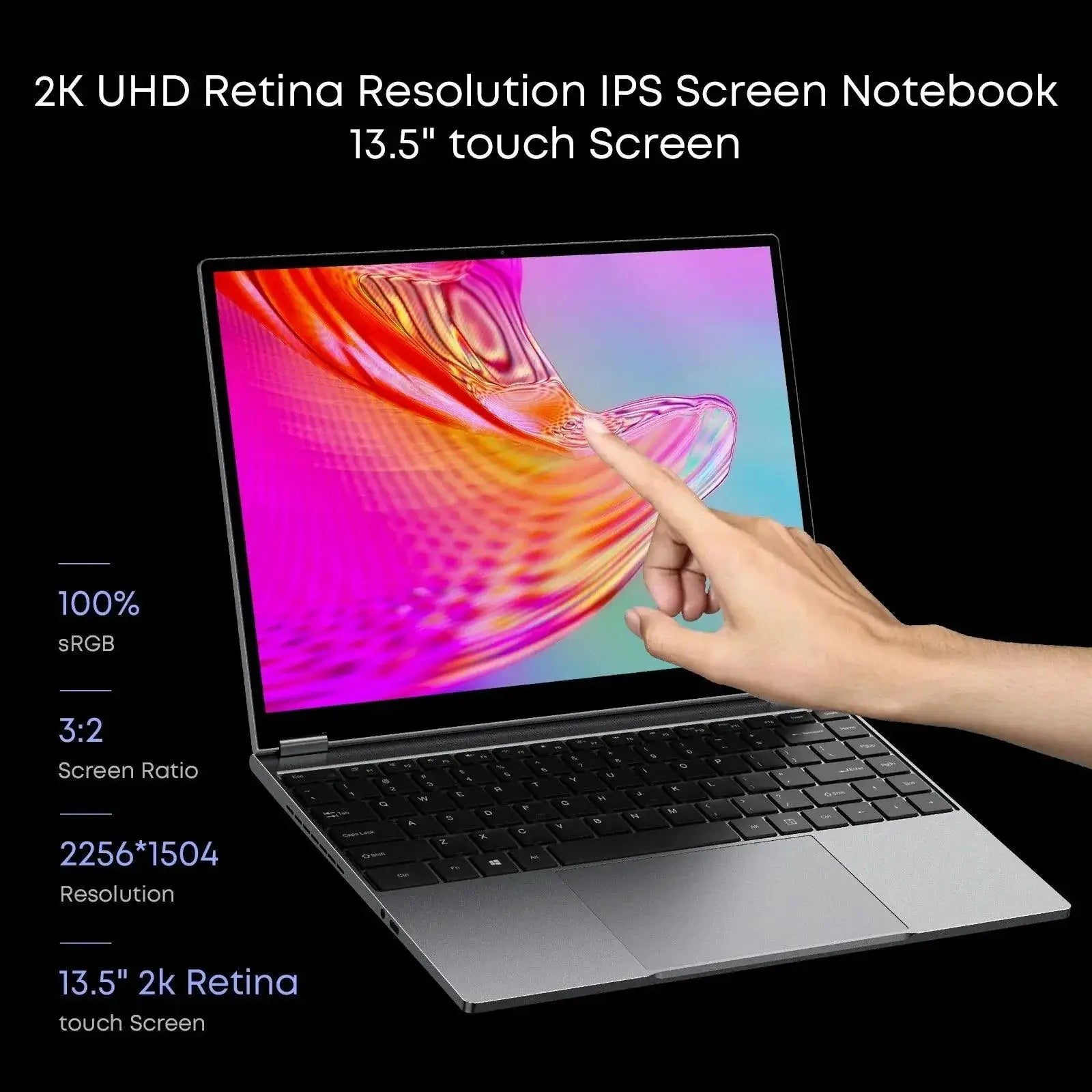CHUWI FreeBook Two In One Laptop Tablet 13 5 Touch Screen