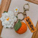 Citrus Gardenia Keychain Crochet Material Package DIY Gift