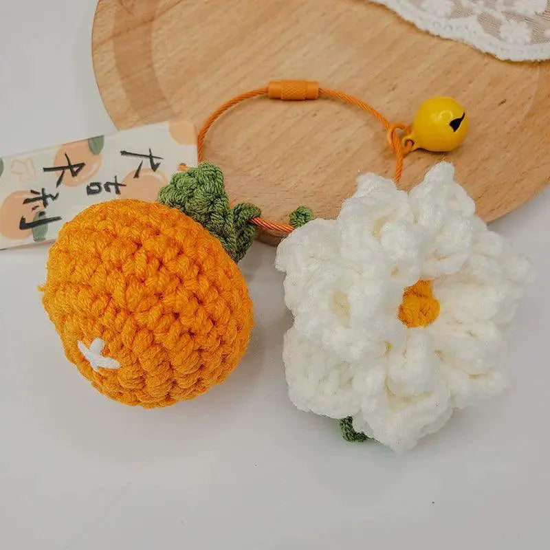 Citrus Gardenia Crochet Keychain Kit Gift For Crafters