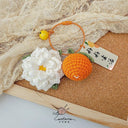 Citrus Gardenia Keychain Crochet Material Package DIY Gift