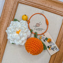 Citrus Gardenia Keychain Crochet Material Package DIY Gift
