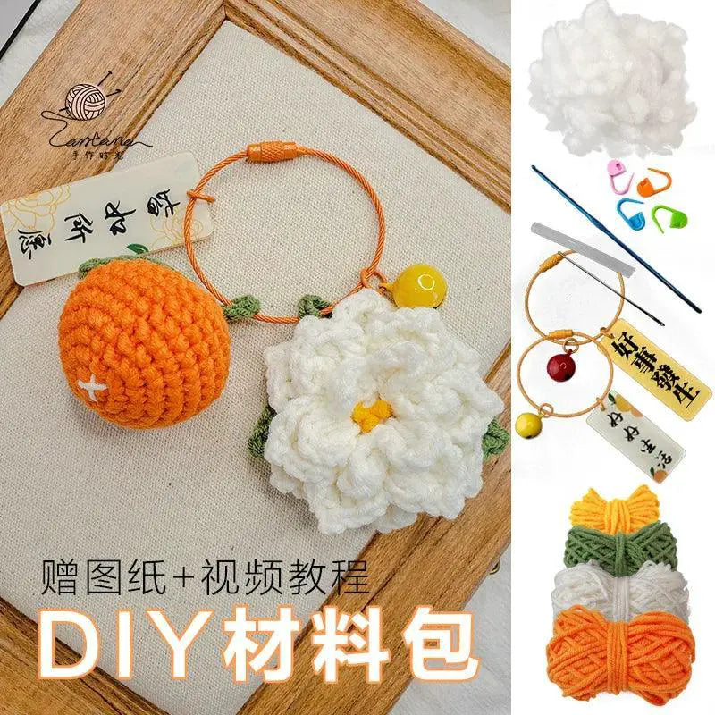 Citrus Gardenia Crochet Keychain Kit Gift For Crafters