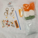 Citrus Gardenia Keychain Crochet Material Package DIY Gift