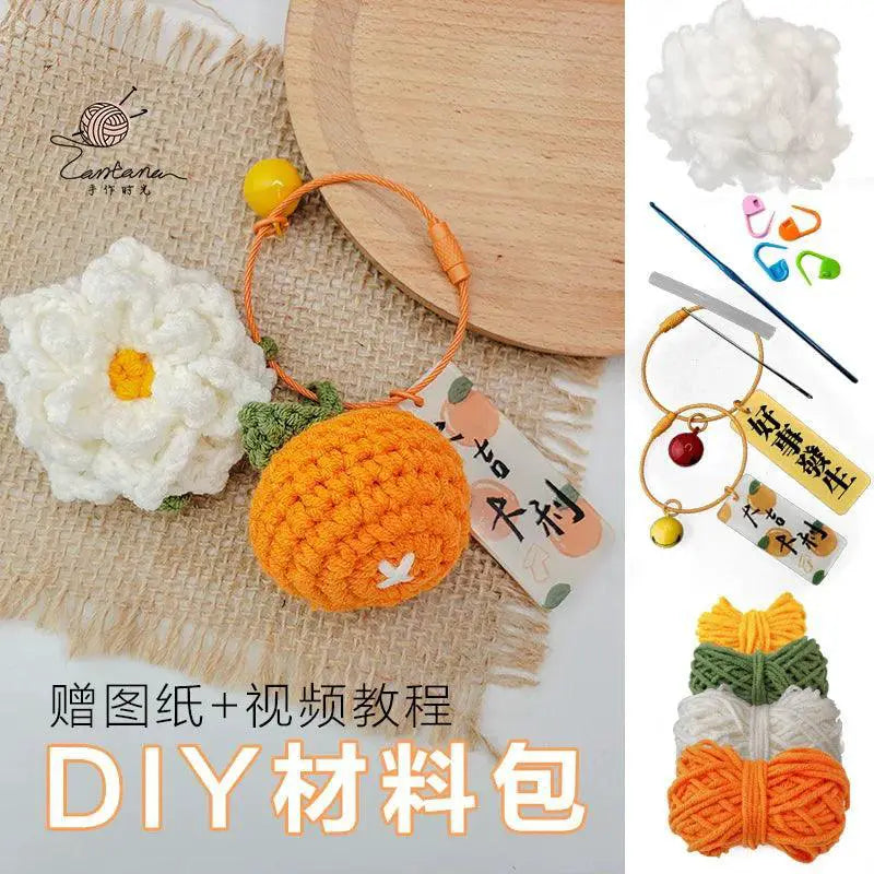 Citrus Gardenia Crochet Keychain Kit Gift For Crafters