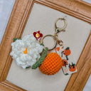 Citrus Gardenia Keychain Crochet Material Package DIY Gift