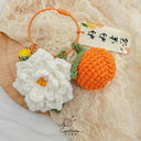 Citrus Gardenia Keychain Crochet Material Package DIY Gift