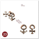 Classic Metal Brain Teaser Puzzle Game Gift For All Ages