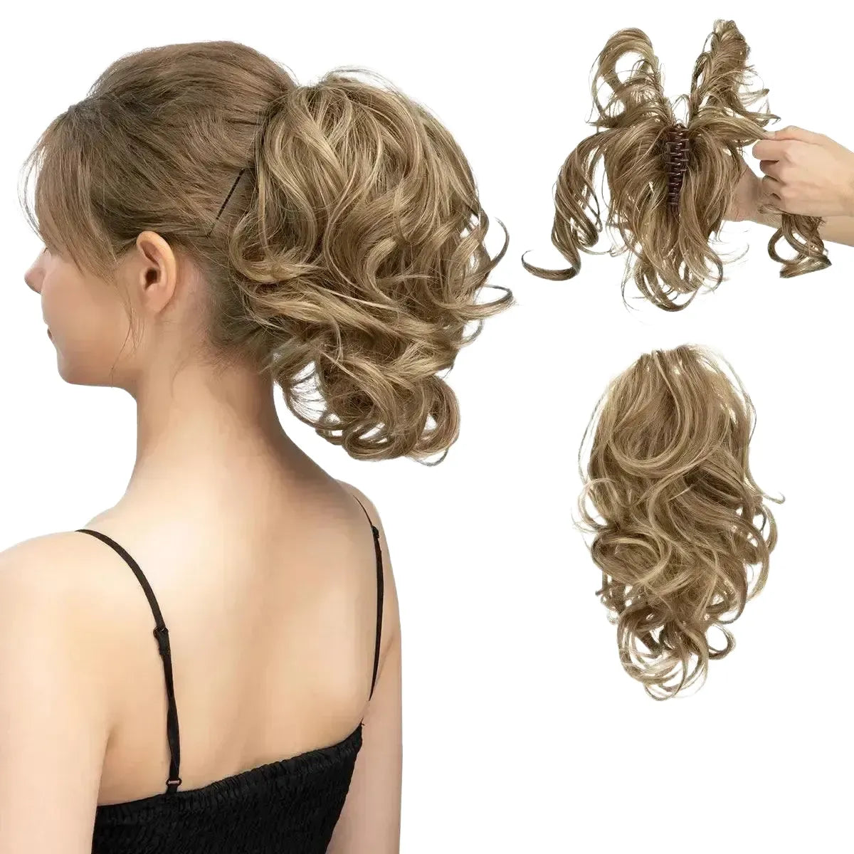 Claw Clip Ponytail Volume for Women — 10H24B