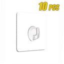 Clear Adhesive Hooks Strong Sticky No Trace Wall Storage