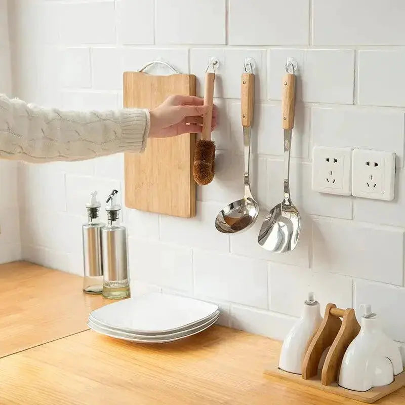Clear Adhesive Hooks No Trace Wall Storage Strong Hold