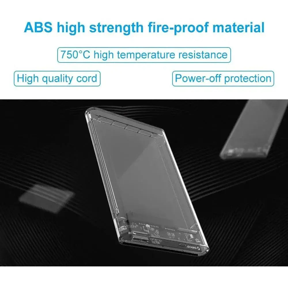 Clear External HDD Enclosure for Lightning Speed Transfers
