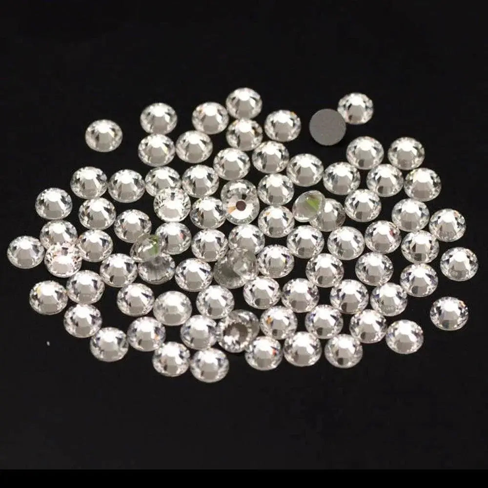 Clear Glass Rhinestones Set for Nail Art and Crafts Kit
