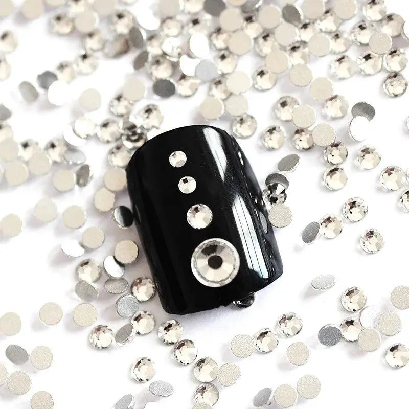 Clear Glass Rhinestones Set for Nail Art and Crafts Kit