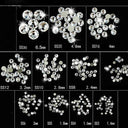 Clear Glass Rhinestones Set for Nail Art and Crafts Kit