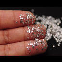 Clear Glass Rhinestones Set for Nail Art and Crafts Kit