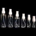 Clear Plastic Perfume Atomizer Spray Bottle Set - Travel Friendly