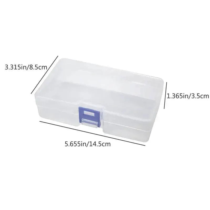 Clear Plastic Storage Boxes Set Organize Small Items