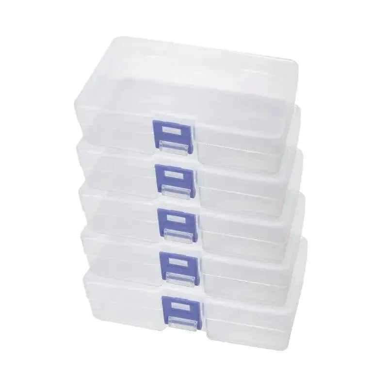 Clear Plastic Storage Boxes Set Organize Small Items