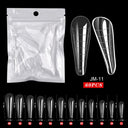 Clear Poly Gel Ballerina Nail Tips - Easy Application Quality