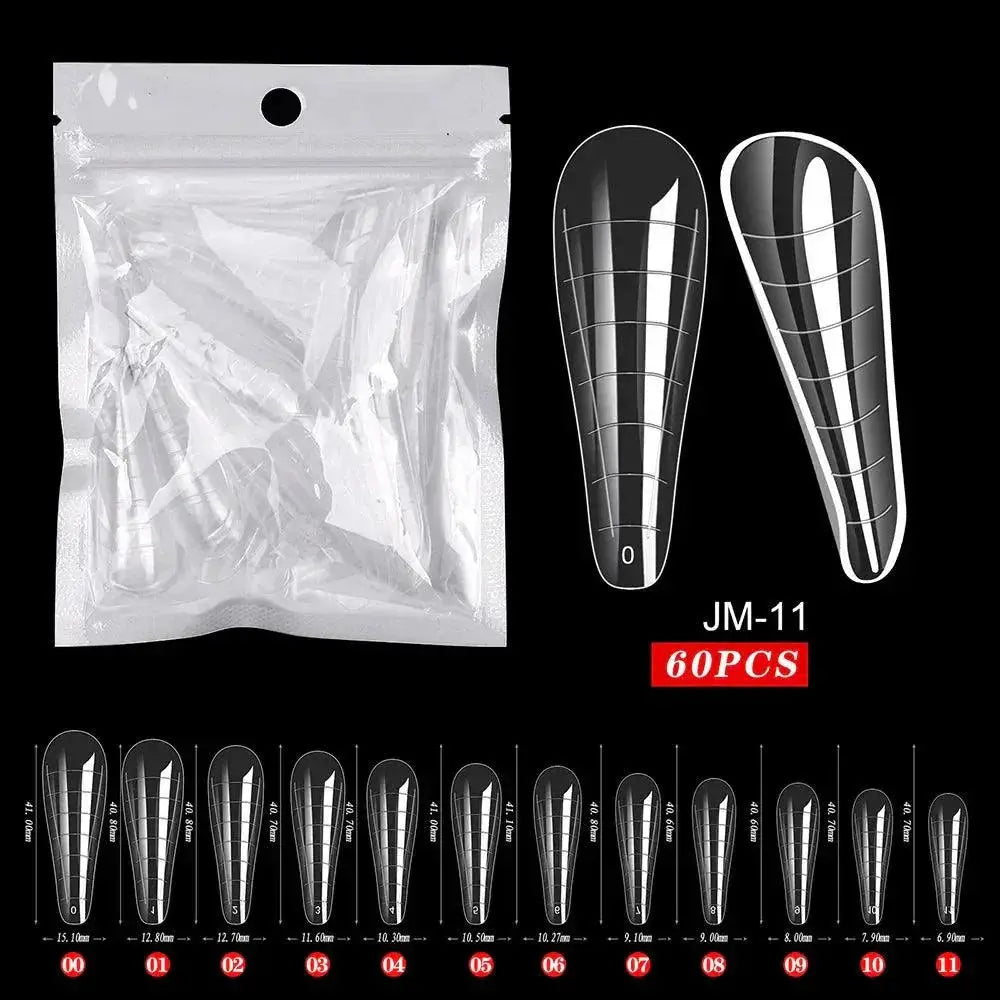 Clear Poly Gel Ballerina Nail Tips Easy Application — product view 16