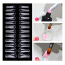 Clear Poly Gel Ballerina Nail Tips - Easy Application Quality