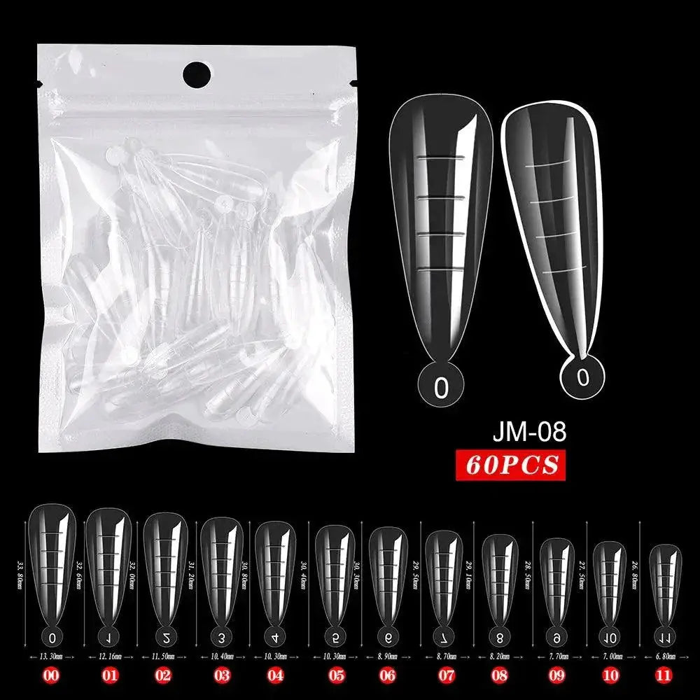 Clear Poly Gel Ballerina Nail Tips Easy Application — product view 14