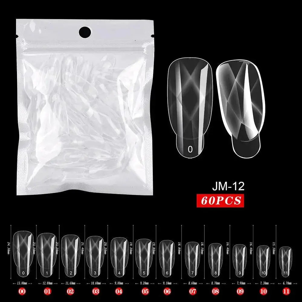 Clear Poly Gel Ballerina Nail Tips Easy Application — product view 18