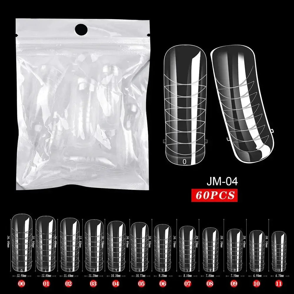 Clear Poly Gel Ballerina Nail Tips Easy Application — product view 10