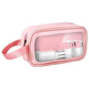 Clear PVC Cosmetic Bag Elegant Transparent Travel Makeup Organizer