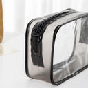Clear PVC Cosmetic Bag Elegant Transparent Travel Makeup Organizer