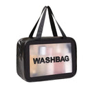 Clear PVC Cosmetic Bag Elegant Transparent Travel Makeup Organizer