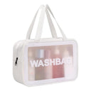Clear PVC Cosmetic Bag Elegant Transparent Travel Makeup Organizer