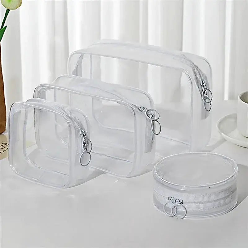 Clear PVC Cosmetic Bag Transparent Travel Makeup Organizer