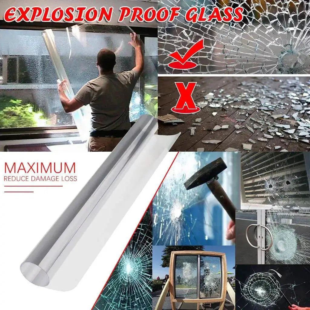Clear Safety Window Film for Glass Protection and Security
