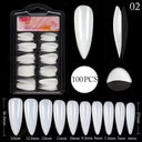 Clear T-Shaped False Nails Kit for Easy At Home Manicure