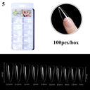 Clear T-Shaped False Nails Kit for Easy At Home Manicure