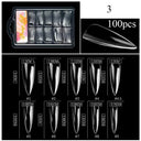 Clear T-Shaped False Nails Kit for Easy At Home Manicure