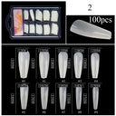 Clear T-Shaped False Nails Kit for Easy At Home Manicure