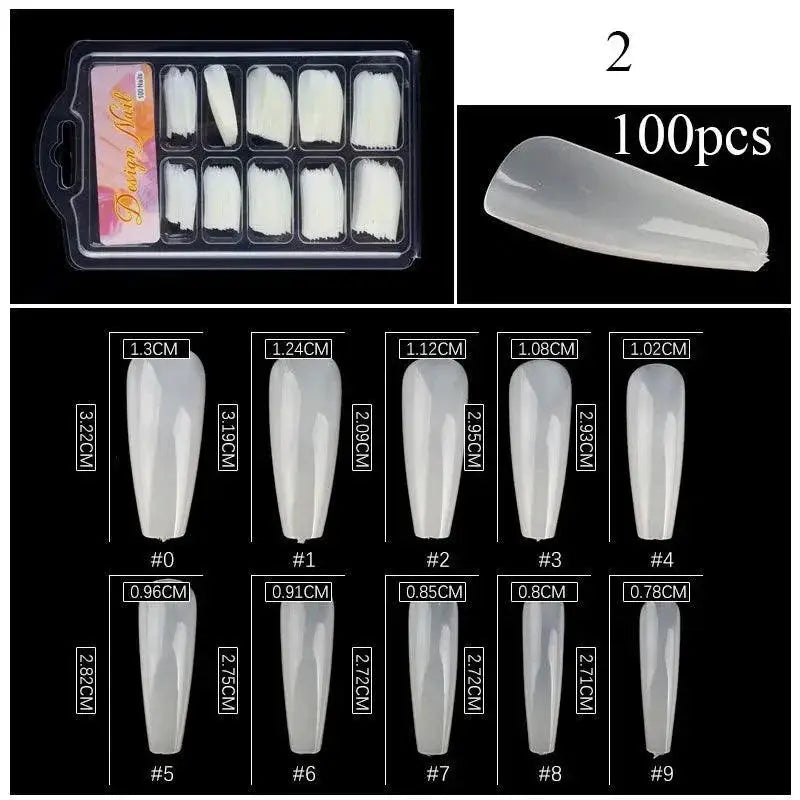 Clear T Shaped False Nails Kit For Easy At Home Manicure